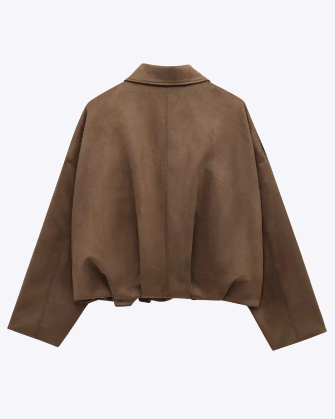 Women’s Suede Leather Jacket | Oversized Warm Winter Coat
