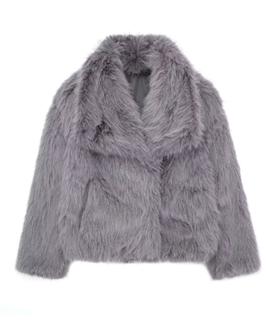Women’s Faux Fur Jacket | Soft Warm Short Winter Coat