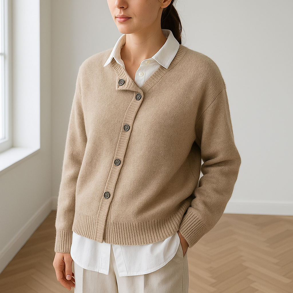 Women’s Cashmere Cardigan | Oversized Button Knit Jumper