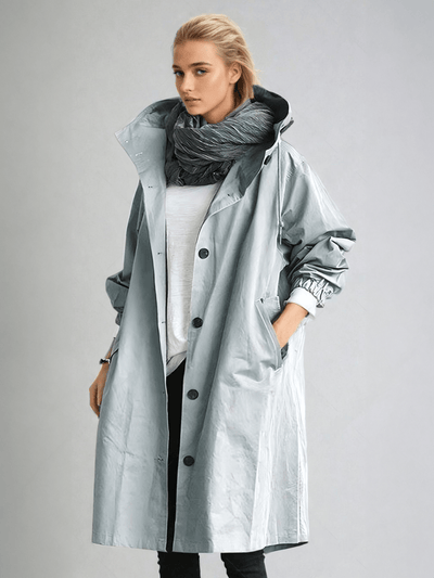 Women’s Waterproof Trench Coat | Long Belted Rain Jacket