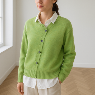 Women’s Cashmere Cardigan | Oversized Button Knit Jumper