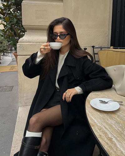 Women’s Long Trench Coat | Belted Classic Winter Jacket