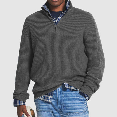 Men’s Knitted Sweater | Soft Cotton Crew Neck