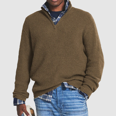 Men’s Knitted Sweater | Soft Cotton Crew Neck