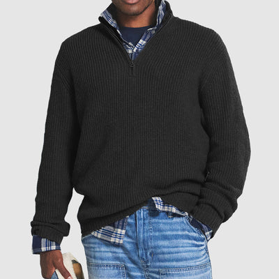 Men’s Knitted Sweater | Soft Cotton Crew Neck